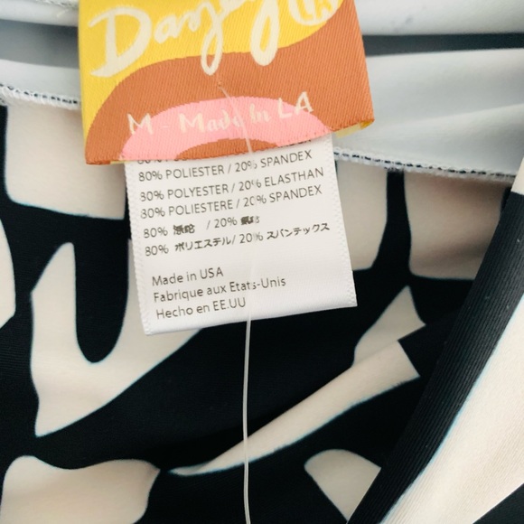 DAZEY LA HAND PRINT LEGGINGS - BLACK & WHITE - Picture 6 of 9